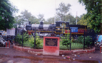 ZB 72 plinthed outside Allahabad station