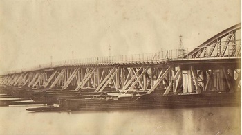 Indian Railway Bridge 1880s Photo