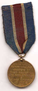1991 EIR Royal Visit Medal reverse