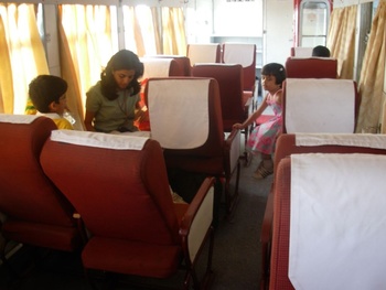 Shimla Rly Stn Inside the Shivalik Deluxe Express