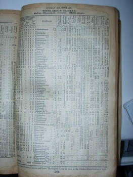 Time Tables from 1931