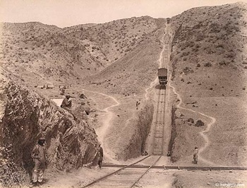 Rope incline on the Khojak Pass