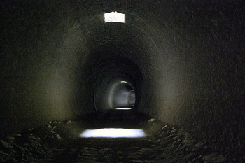 A deserted tunnel near Khost