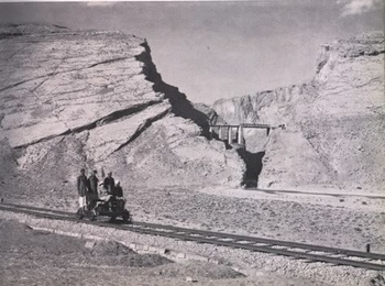 Inspection trolly on the Chappar rift line