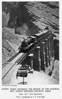 	L class loco hauling train on Margaret Louise bridge, 1935