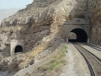 tunnels on bolan section.