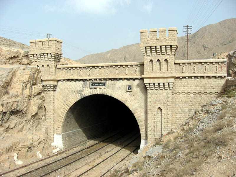 A tunnel entrance on the Bolan Pass. Photo by Umar Marwat.