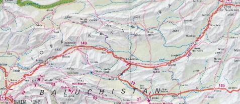 	Zhob Valley Railway map