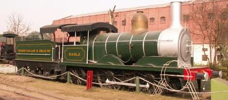 'Eagle', the oldest surviving locomotive in Pakistan. Photo by Thomas Kautzor.
