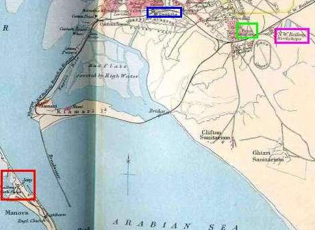 Map of Karachi area, 1893