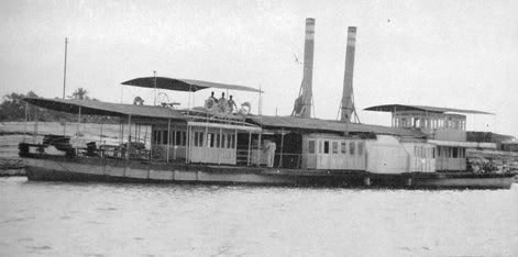 Indus Flotilla steamer moored at Kotri