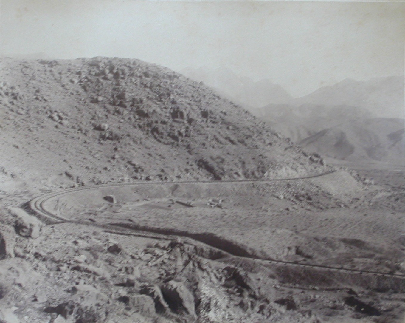 View of Bolan Pass railway line, 1890. Photo by William Edge.
