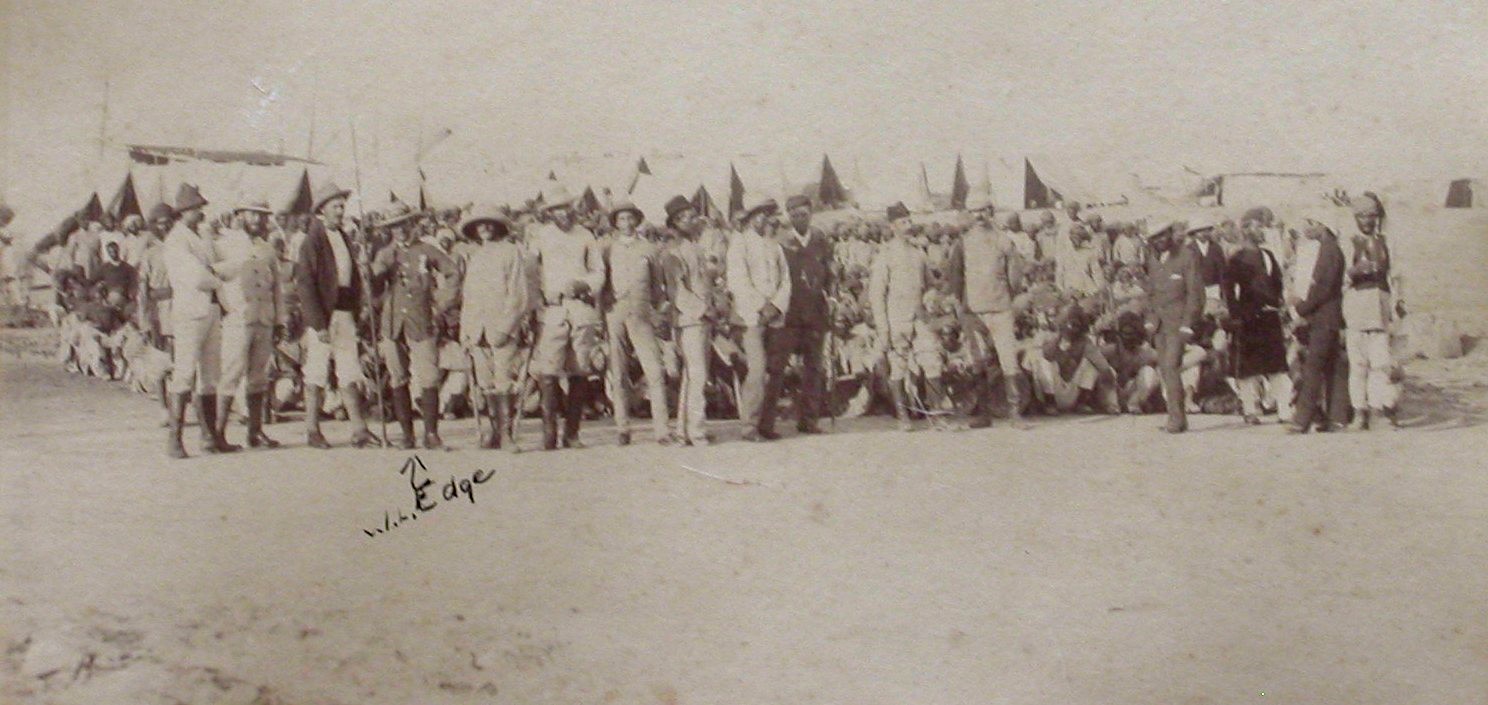 The Suakin Berber Railway Corps. William Edge is identified by a handwritten annotation.