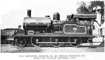 Indian Midland Railway 2-6-0 shunting engine No. 37 1889.jpg