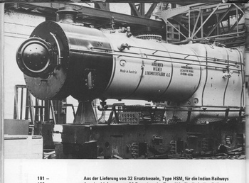 Photographs from the Wiener Lokomotivfabrik, Floridsdorf ("LOFAG") showing locomotives built for India in the 1950s