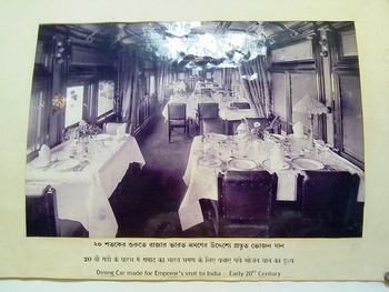 Emperor's dining car on the Royal Train