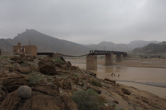 The destroyed bridge at Tanduri